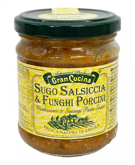 Porcini Mushrooms and Sausage Sauce, Gran Cucina