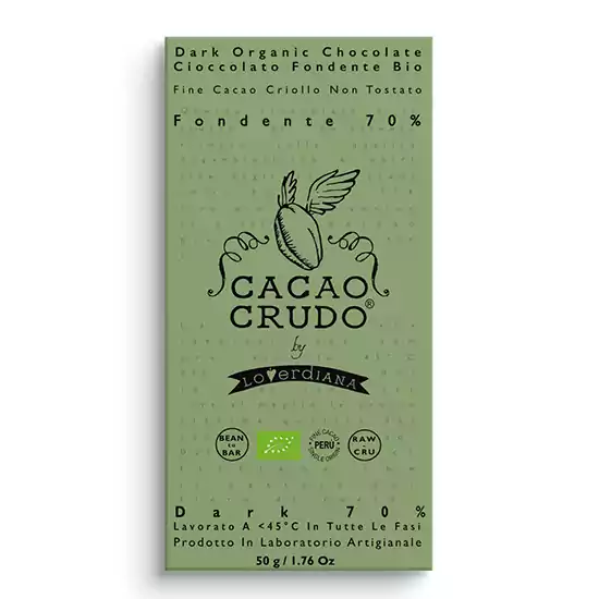 70% Dark Raw Chocolate, Cacao Crudo